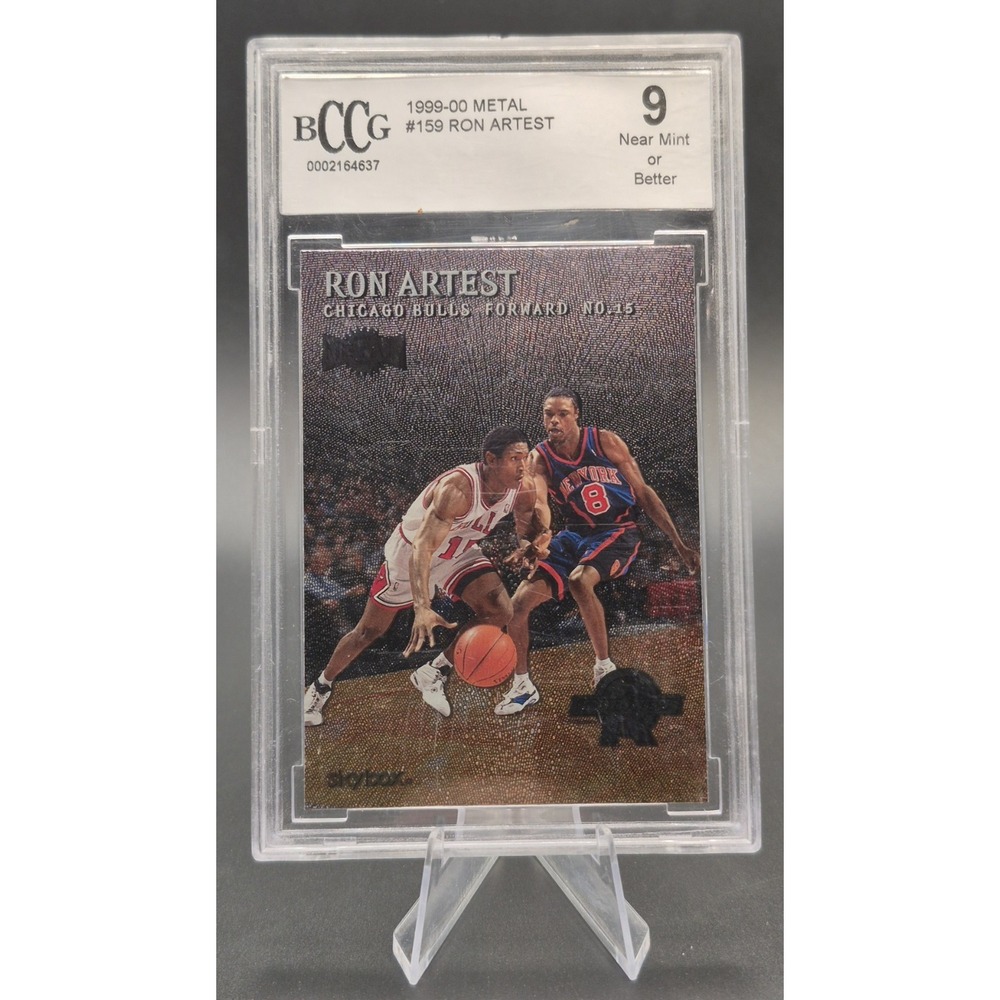1999-00 Skybox Metal Ron Artest #159 Rookie Chicago Bulls BGGC 9 (RC)